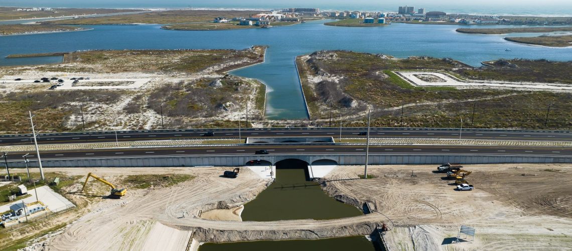 View of Don Patricio Bridge looking towards the Whitecap NPI development